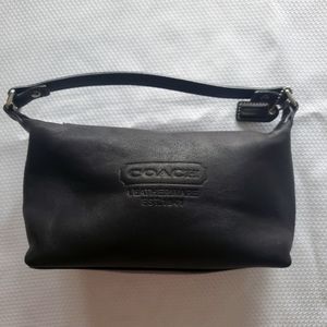 Small Black Leather Coach purse